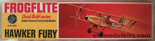 FrogFlite Hawker Fury Balsa Flying Model Airplane Kit, FF108 plastic model kit